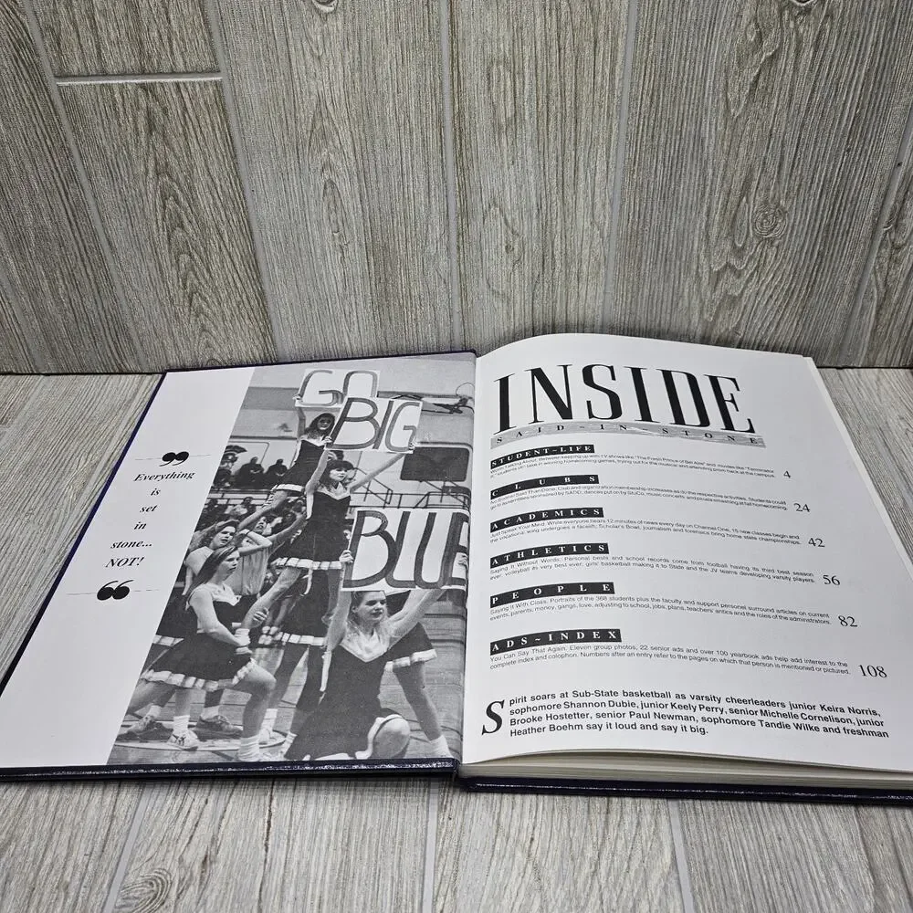 1992 True Blue Circle High School Yearbook Towanda Kansas KS‎